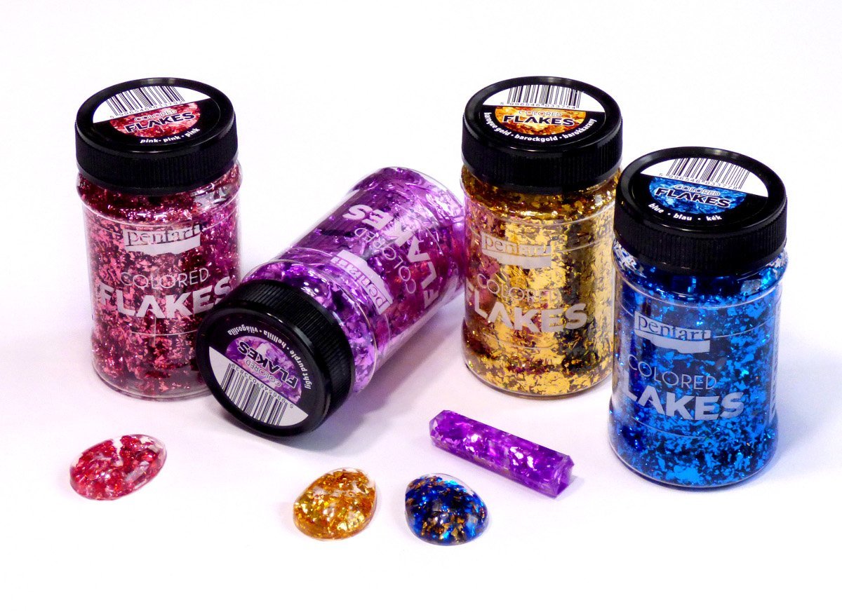 Fulgi fini de folie colorata Colored Flakes